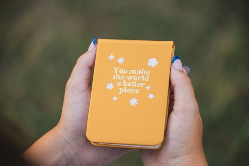 You Make The World - Leatherette Pocket Journal