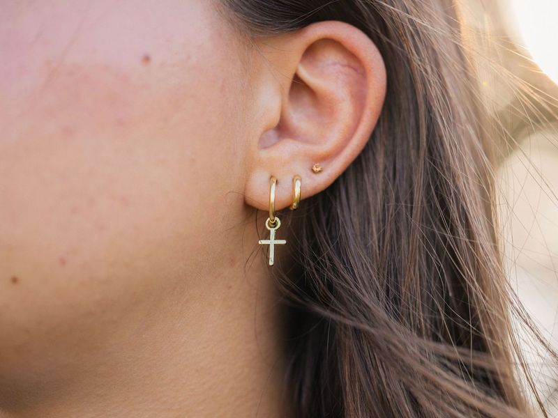 You Are Loved - Cross Earrings